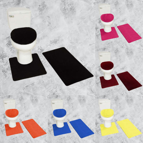 3pc bathroom set rug - set, contour