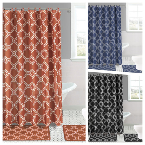 15pcs printed bathroom set - 15pcs,